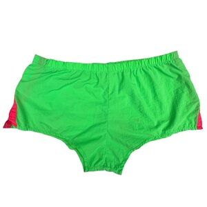 RARE VINTAGE - Gazelle New York Men’s Neon Green and Pink Running Short Shorts